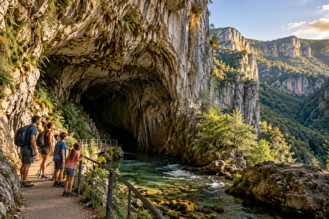 Sortir autour de Grenoble à la grotte de Choranche dans le Vercors