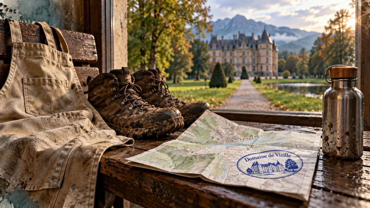 Sortir autour de Grenoble : Domaine de Vizille, chaussures de marche et parc